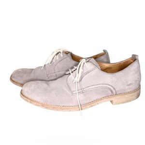 Grey Suede Johnston & Murphy Shoes Mens Size 8
